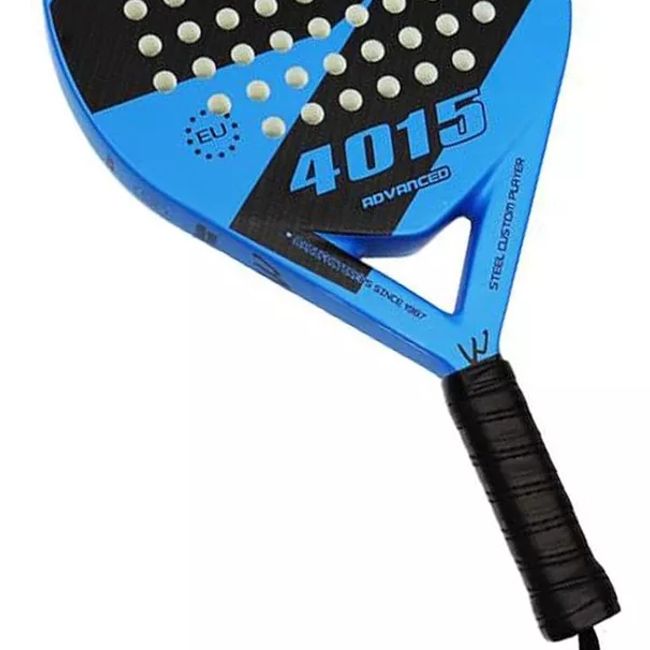 OEM - Pala Pádel Fibra De Carbono  38mm con Funda De Regalo Azul