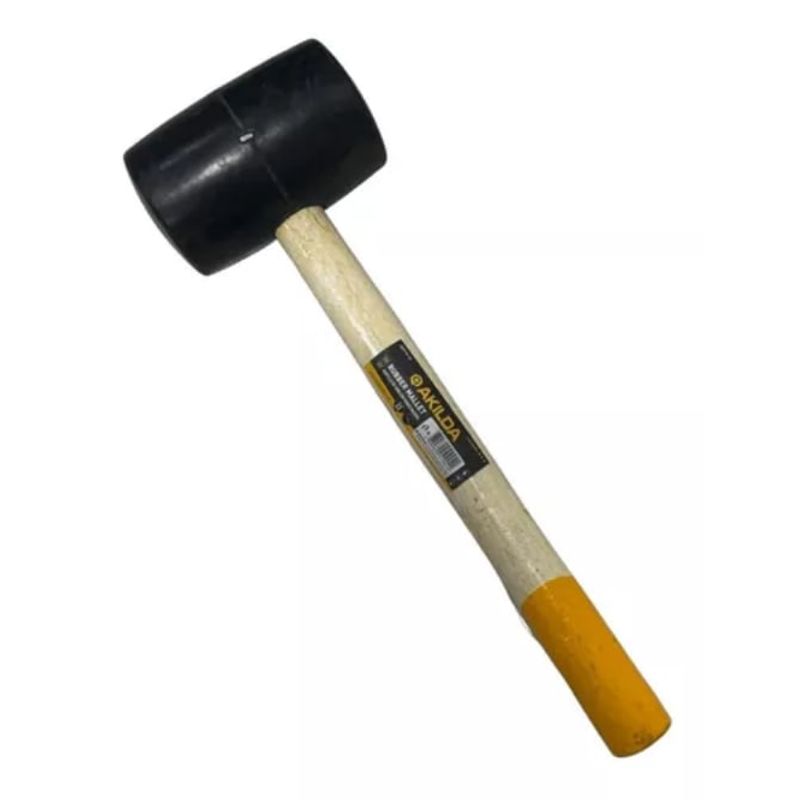 GENERICO - Martillo Mazo de Goma 24oz Mango Madera Akilda