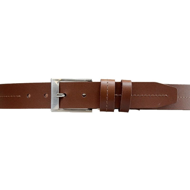 CRAFTMEN - Cinturón de hombre Davies Café Craftmen 100% cuero natural