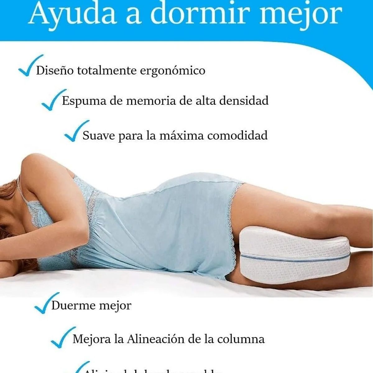 GENERICO - Almohada Para Piernas Y Rodillas Cojin Ortopedico Dolores