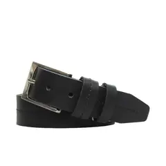 CRAFTMEN - Cinturón de hombre Davies Negro 100% cuero natural