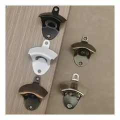 GENERICO - Pack 10u Destapador Botellas Cerveza Rustico Pared Metálico