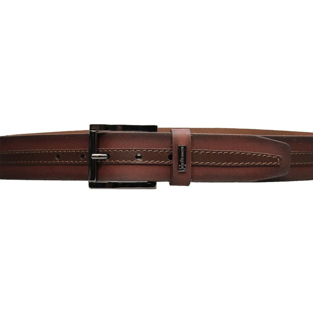CRAFTMEN - Cinturón de hombre Wood Burdeo Craftmen 100% cuero natural