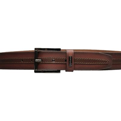 Imagen 2 del producto Cinturón de hombre Wood Burdeo 100% cuero natural