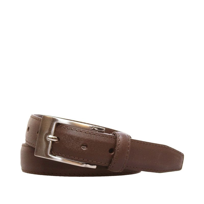 CRAFTMEN - Cinturón de hombre Clark  Cafe Craftmen 100% cuero natural