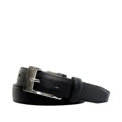 CRAFTMEN - Cinturón de hombre Clark Negro 100% cuero natural