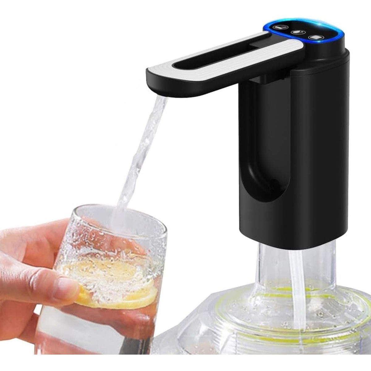ATURE - Dispensador de Agua Electrica Recargable USB Plegable 3 Modos