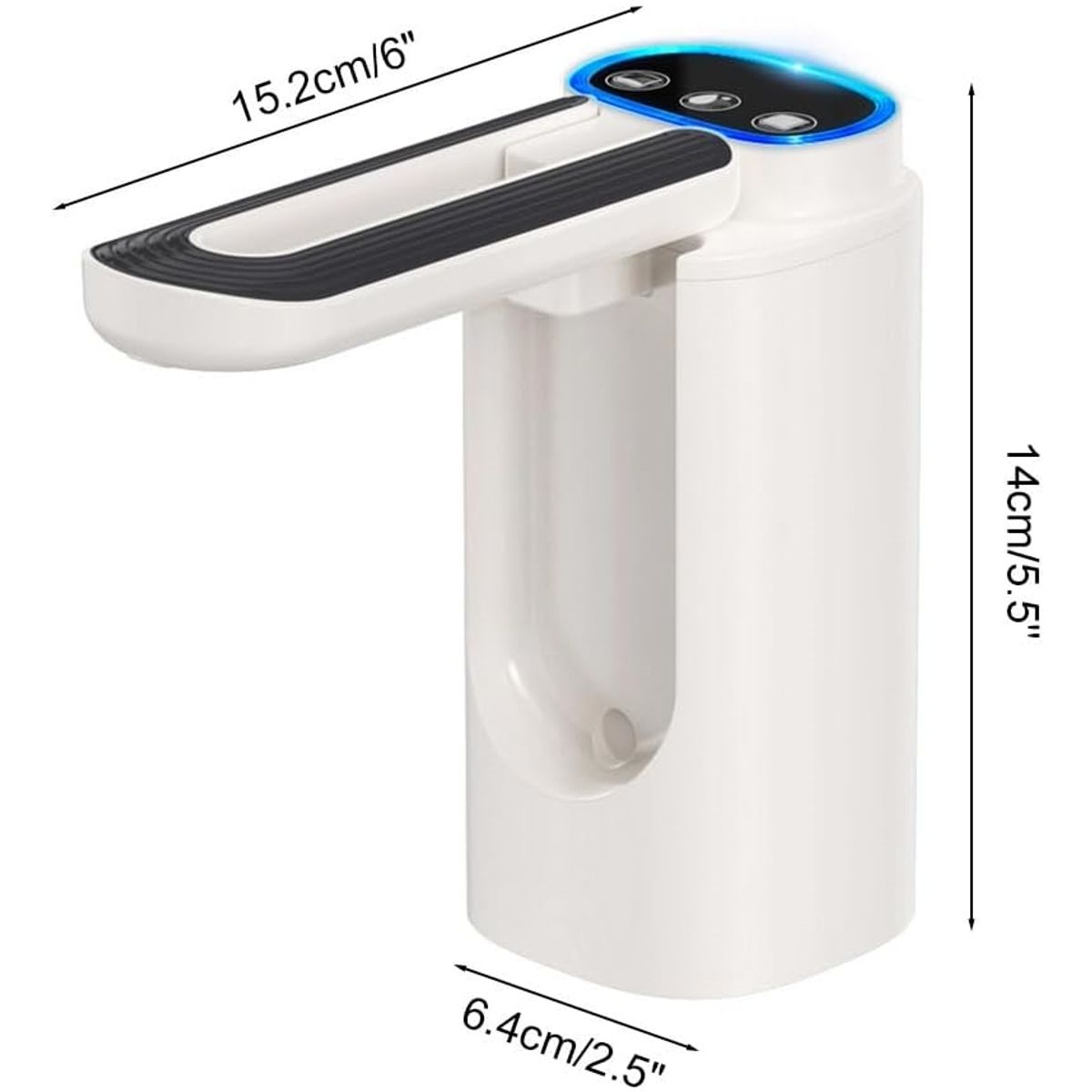 ATURE - Dispensador de Agua Electrica Recargable USB Plegable 3 Modos