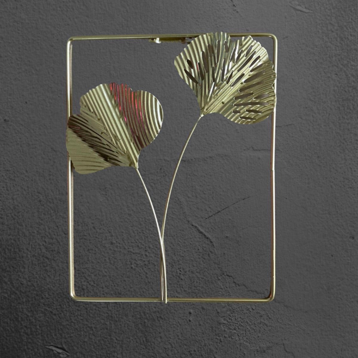 GENERICO - Adorno de Pared Colgante Diseño de Hojas 25x19cm