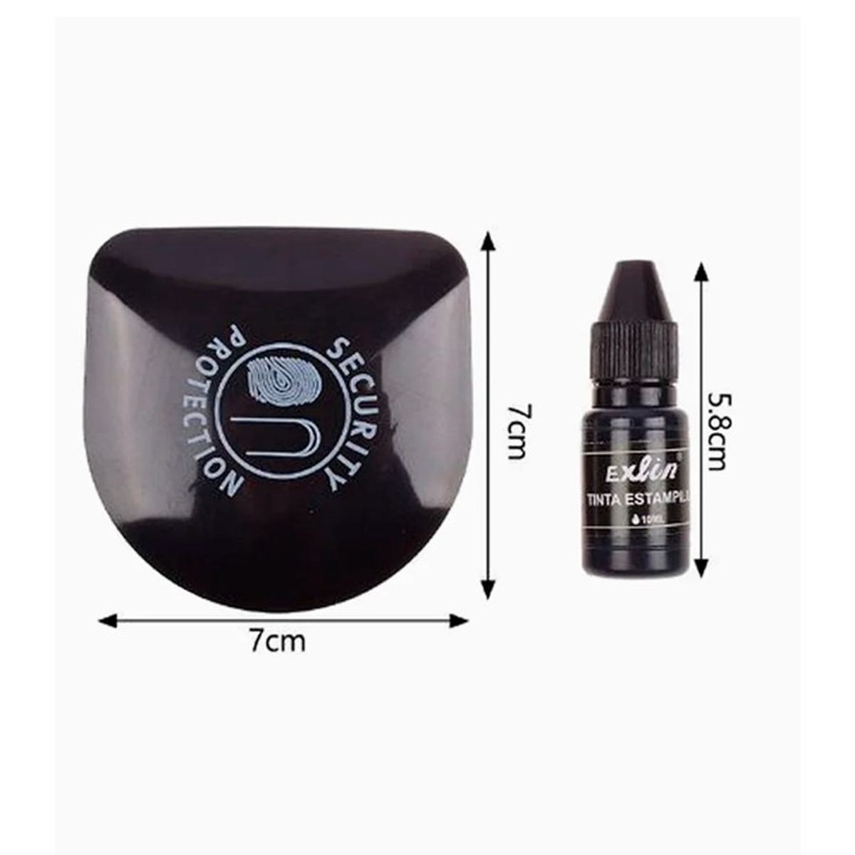 GENERICO - Almohadilla de Tinta Color Negro