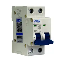 LEXO - Interruptor Automatico Omnipolar 2x25A 6KA Curva C