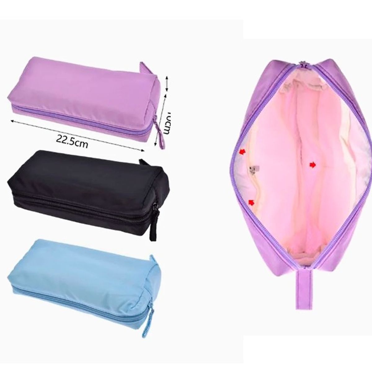 GENERICO - Estuche Escolar Colores Surtidos 10x6x225cm