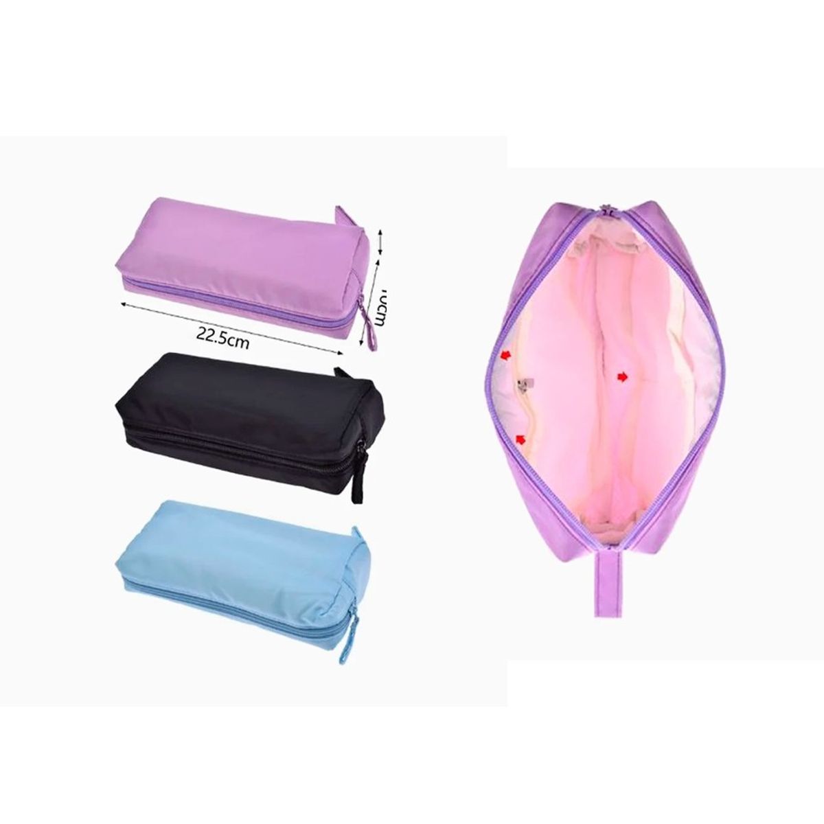 GENERICO - Estuche Escolar Colores Surtidos 10x6x225cm