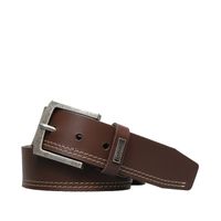 Cinturón de hombre Harris Café 100% cuero natural