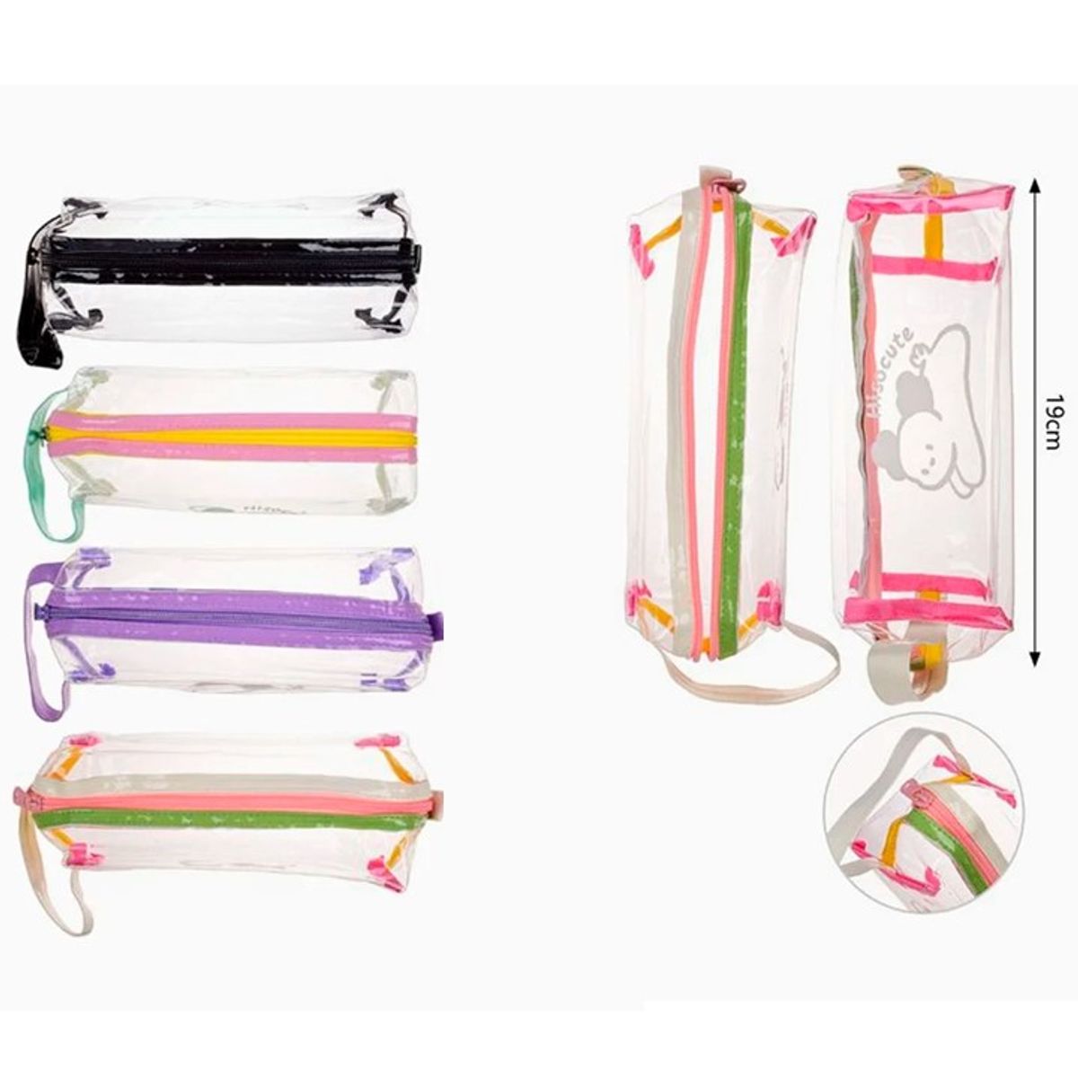 GENERICO - Estuche Escolar Colores Surtidos 19cm