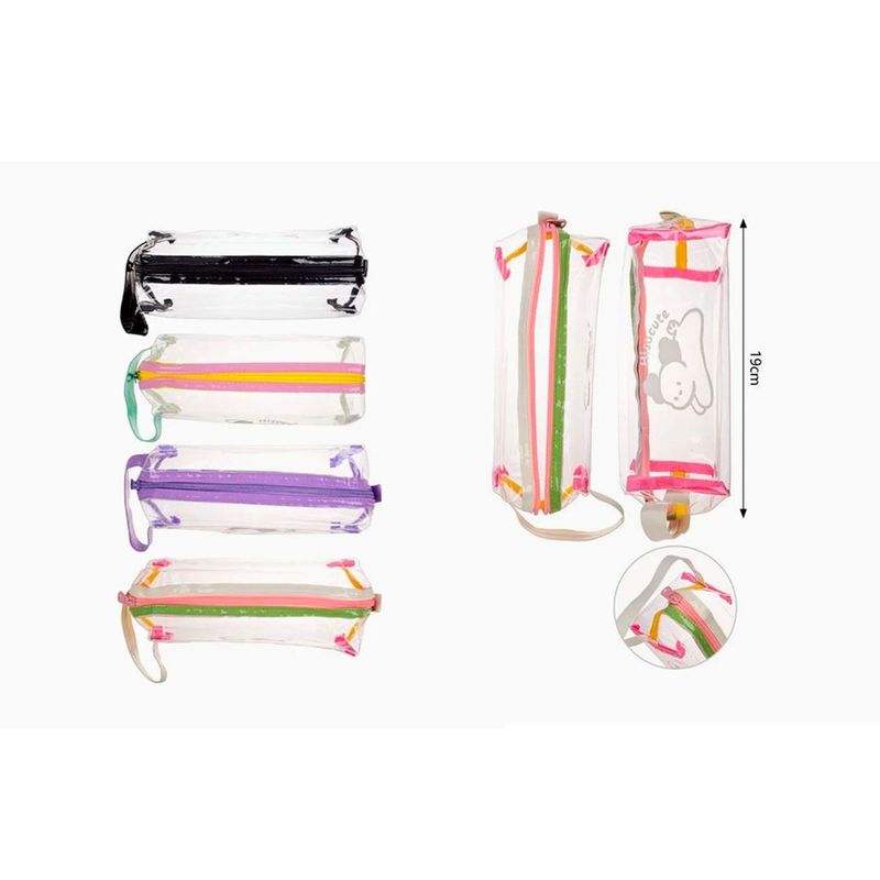 GENERICO - Estuche Escolar Colores Surtidos 19cm