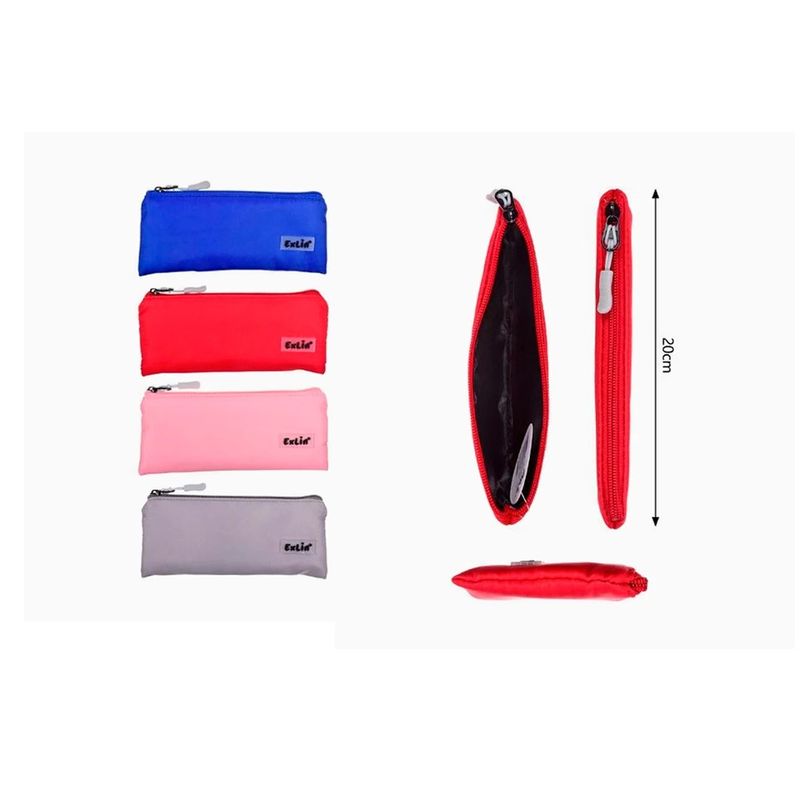 GENERICO - Estuche Escolar Colores Surtidos 20cm