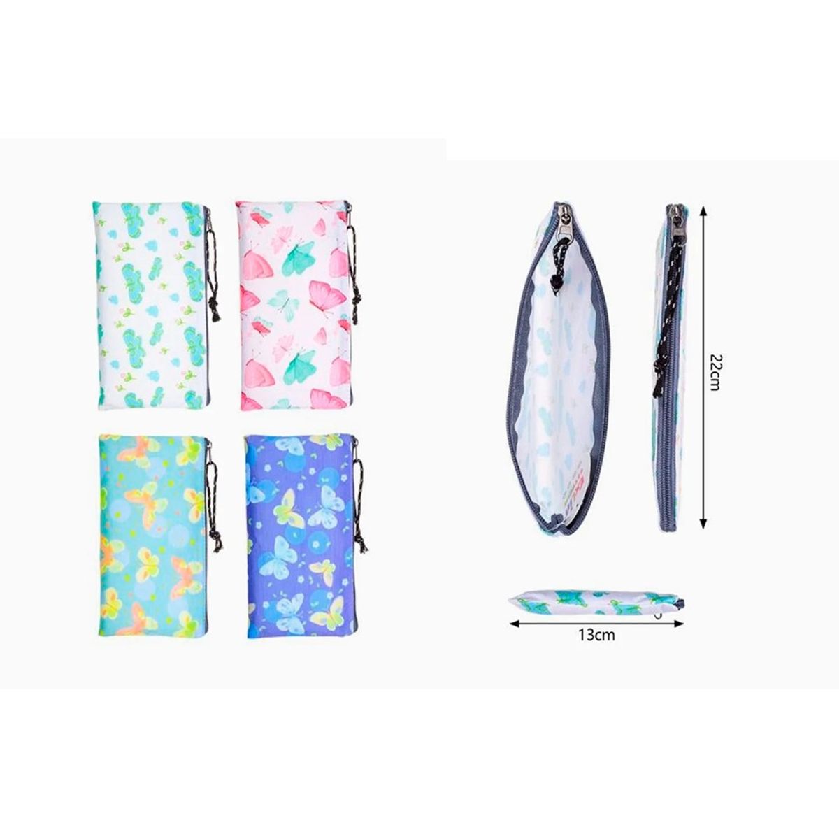 GENERICO - Estuche Escolar Colores Surtidos 22cm