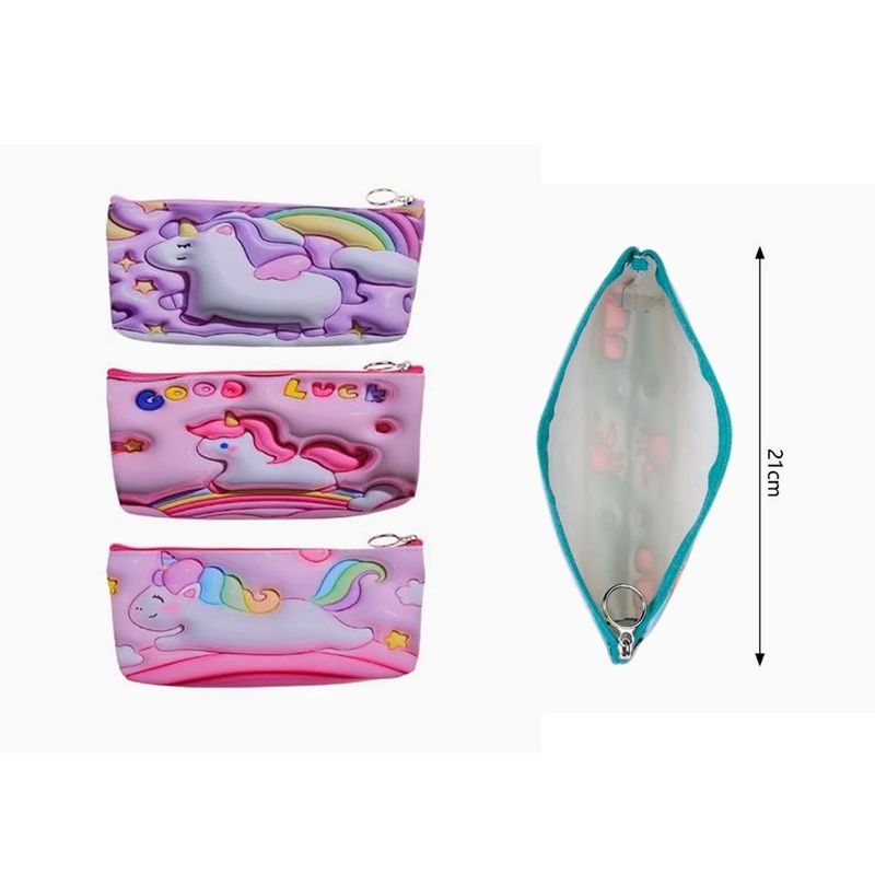 GENERICO - Estuche de unicornio Colores Surtidos 21cm