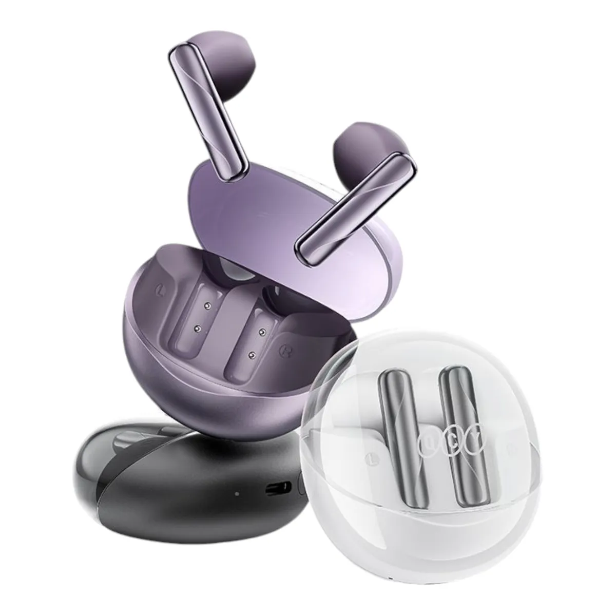 QCY - Audifonos QCY Ailybuds Pro+ Lila ANC