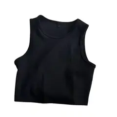 SUKHA - Polera Manga Corta Cuello Redondo Negro
