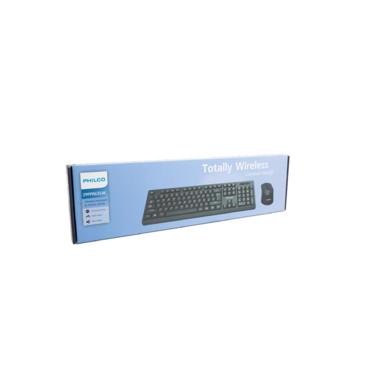 PHILCO - Kit Teclado + Mouse Inalámbrico Philco SPT6354 1600 DPI PHILCO