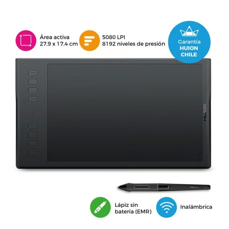 HUION - Tableta Gráfica Huion Inspiroy Q11K V2 - Stock en Chile