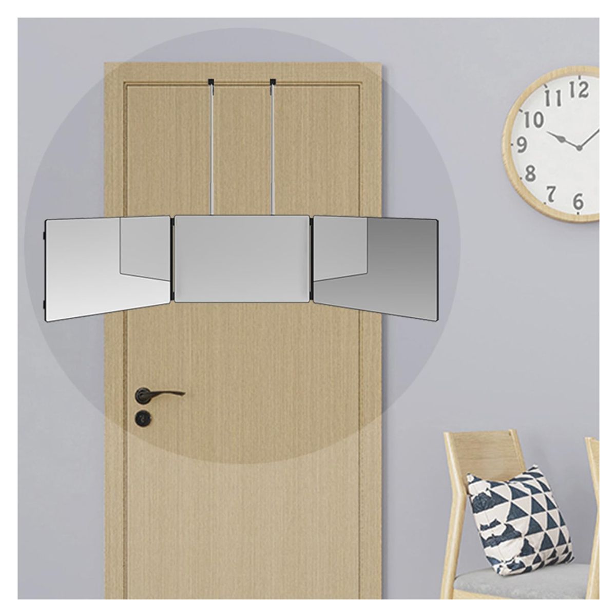 COMPRASMART CHILE - Espejo De 3 Vías Para Corte Pelo Portátil De 360 ° Barbería