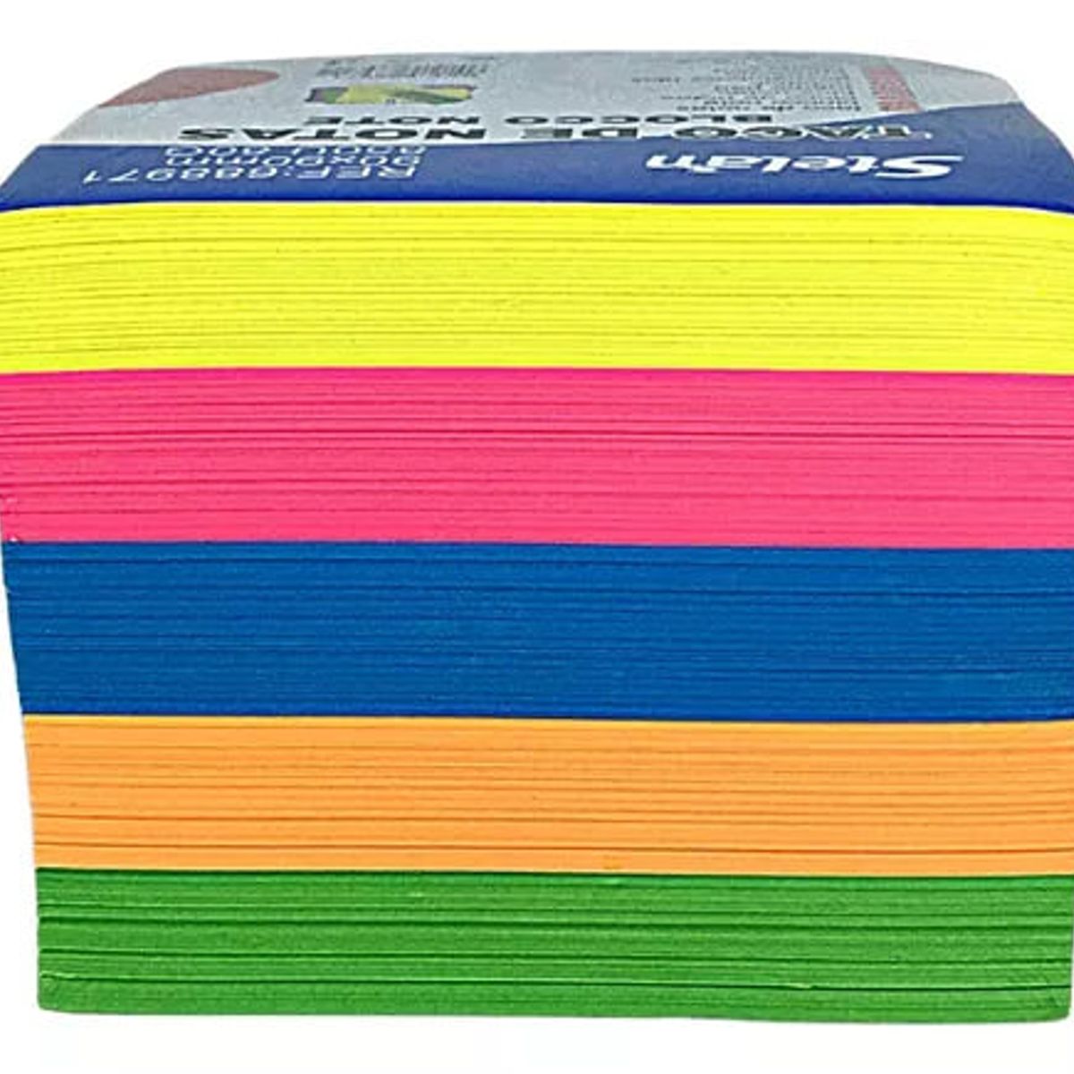 GENERICO - Tacos De Notas 90x90 mm De 80 g 850 Notas Colores Varios