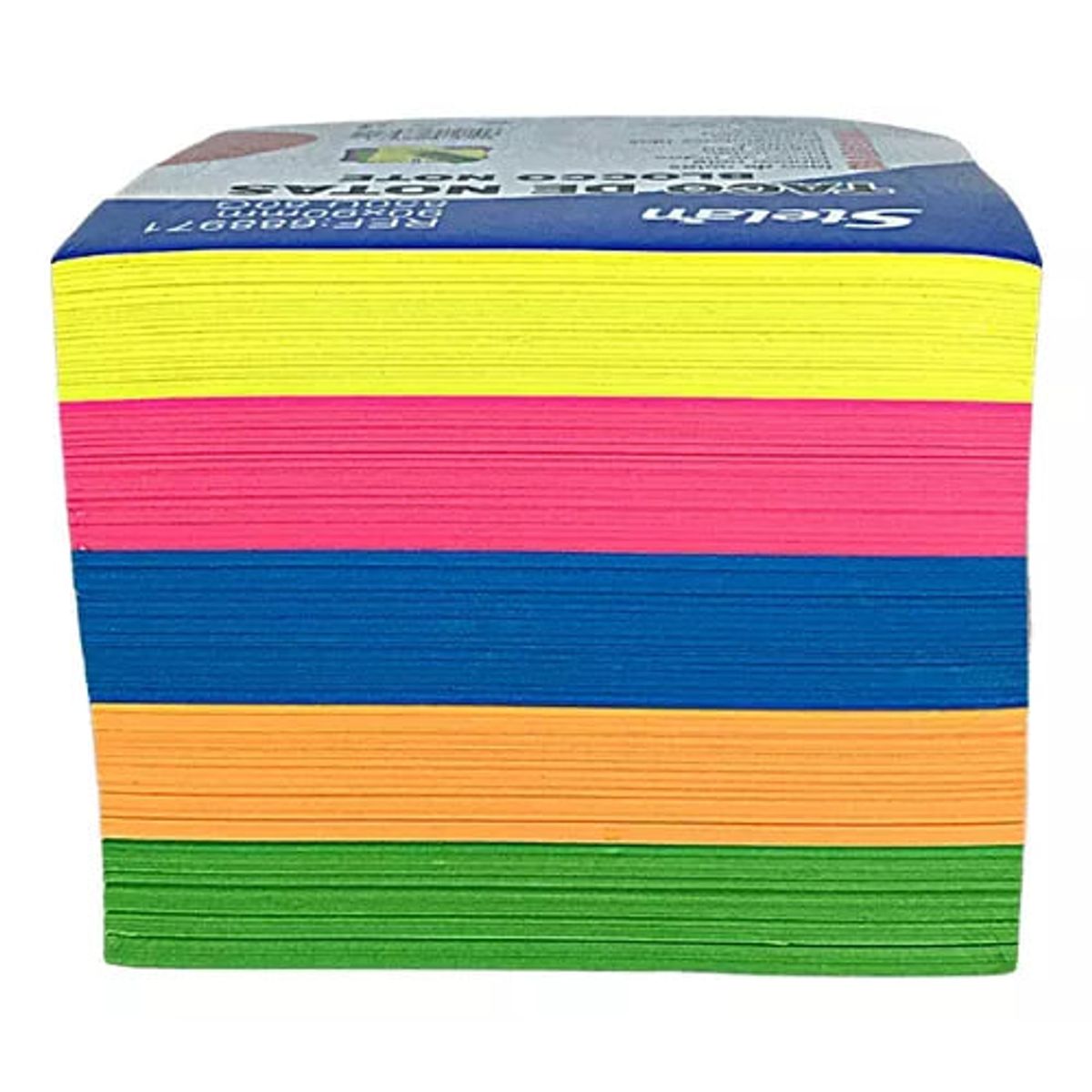 GENERICO - Tacos De Notas 90x90 mm De 80 g 850 Notas Colores Varios