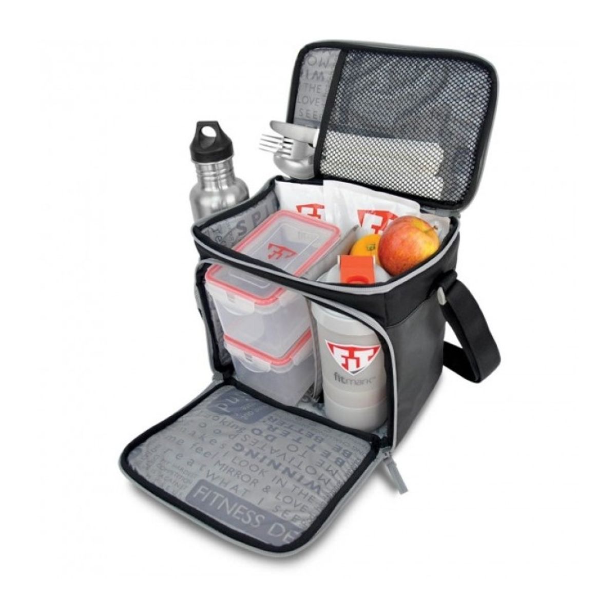 GENERICO - Fitmark The Box Bolso Lonchera Termica Para El Gimnasio Gray