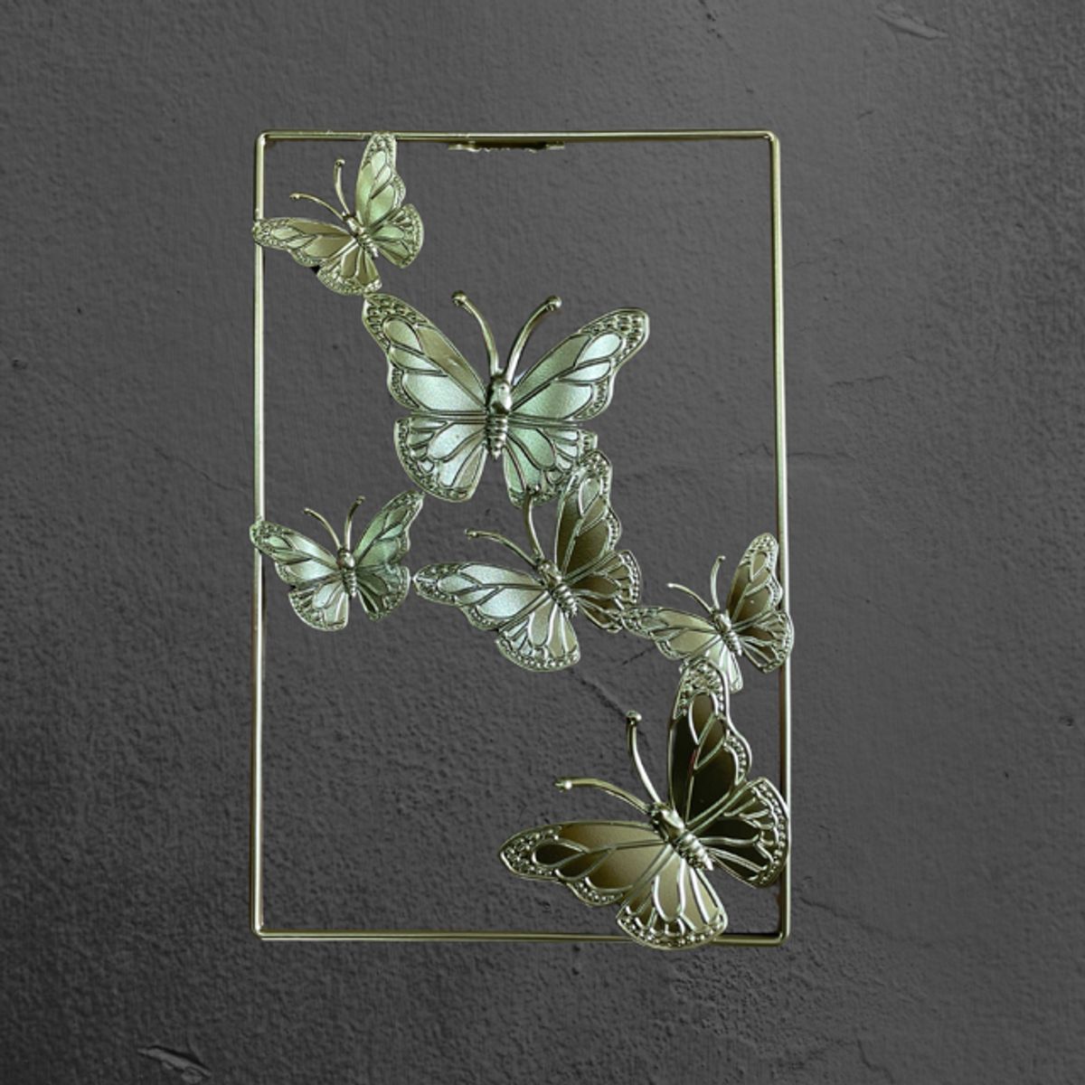 GENERICO - Adorno de Pared Colgante Diseño de Mariposas 28x18cm