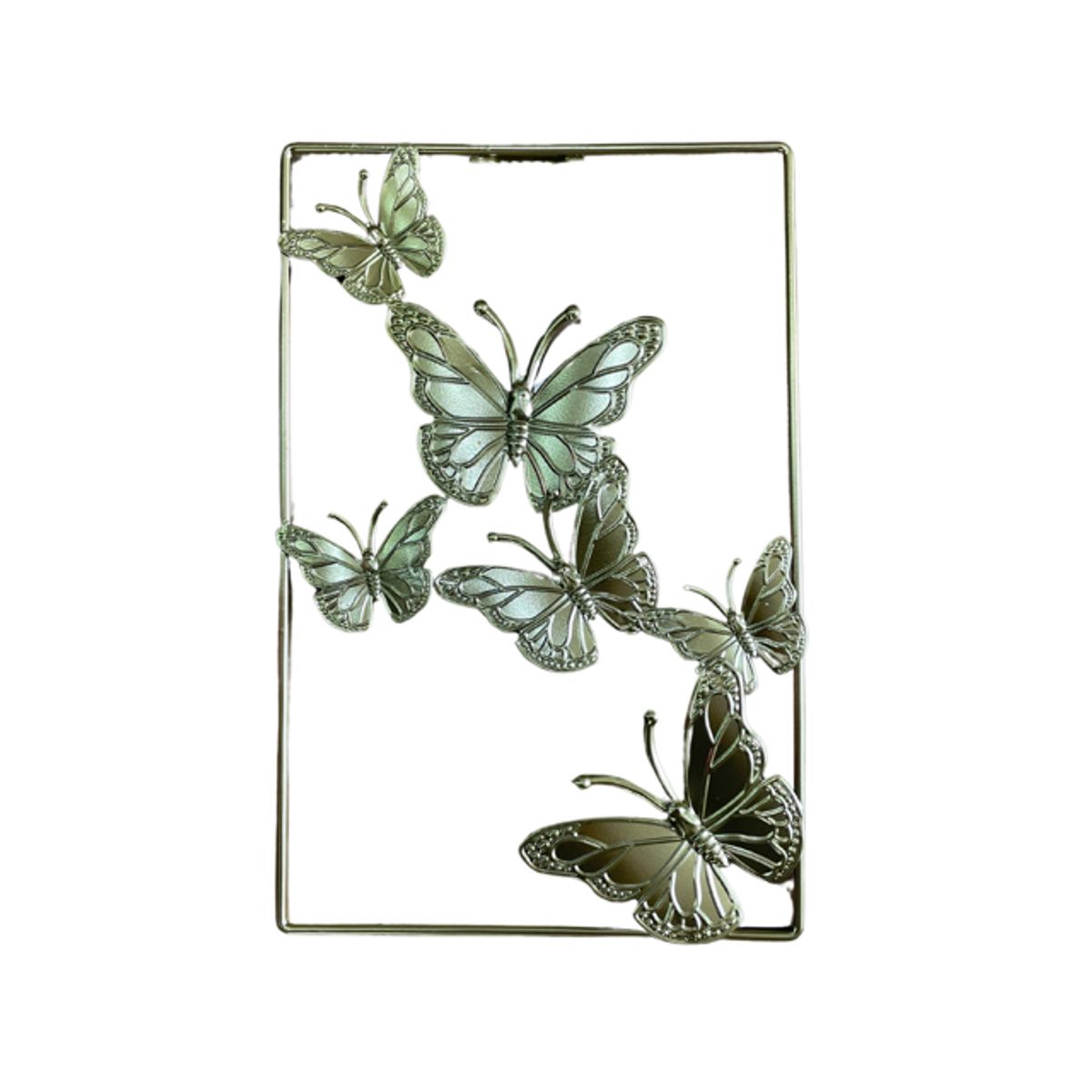 GENERICO - Adorno de Pared Colgante Diseño de Mariposas 28x18cm