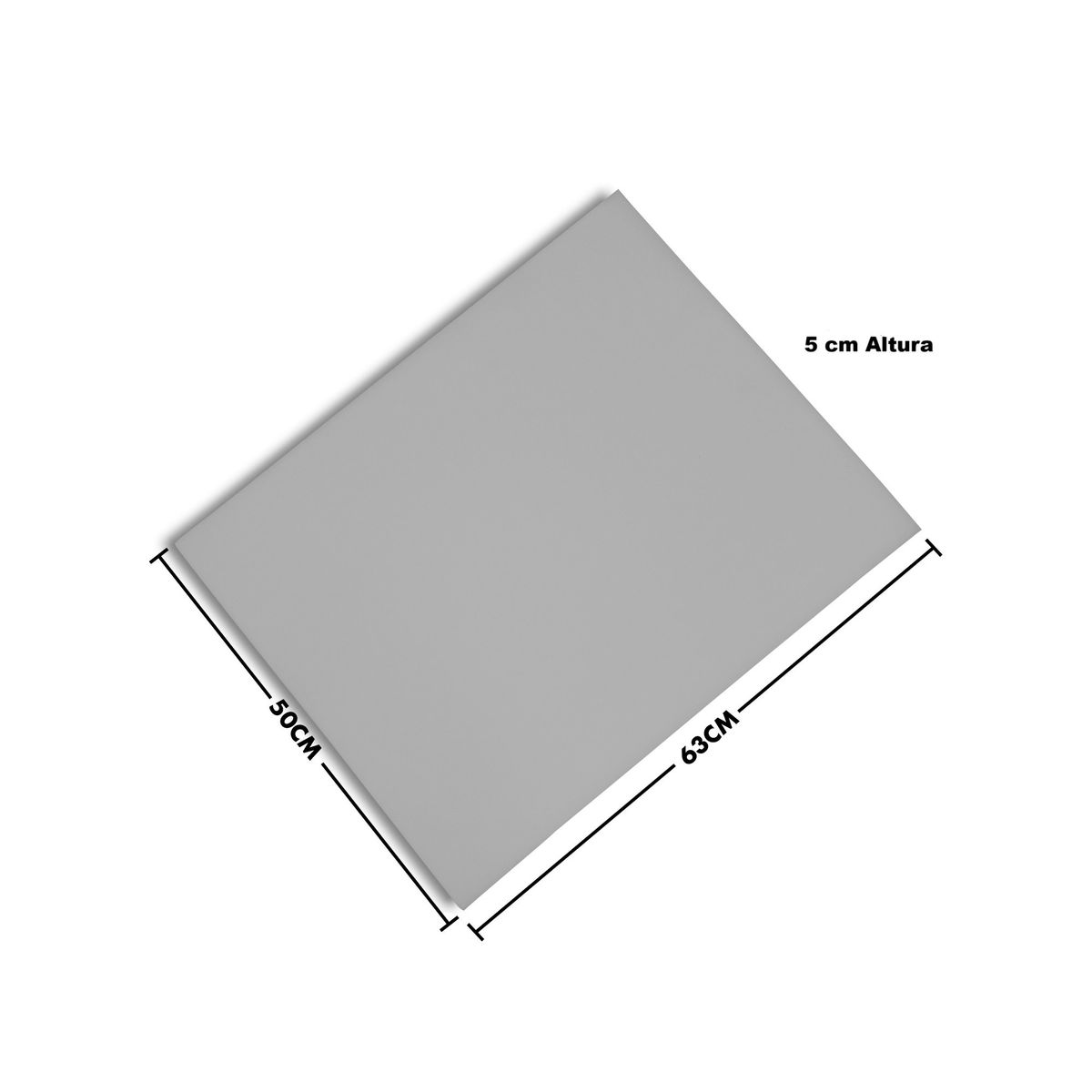 CHILENA CASAGRANDE - Lámina de Espuma D24 - 63x50x5 cm Alta Densidad Corte Preciso