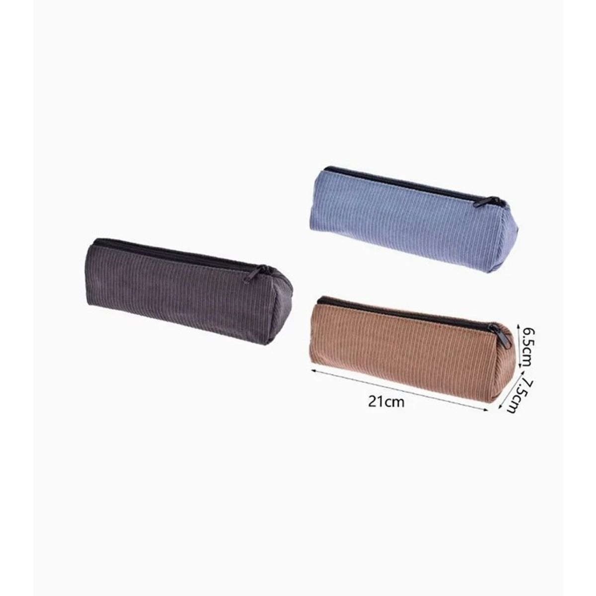 GENERICO - Estuche Escolar Colores Surtidos  7.5x21x6.5cm