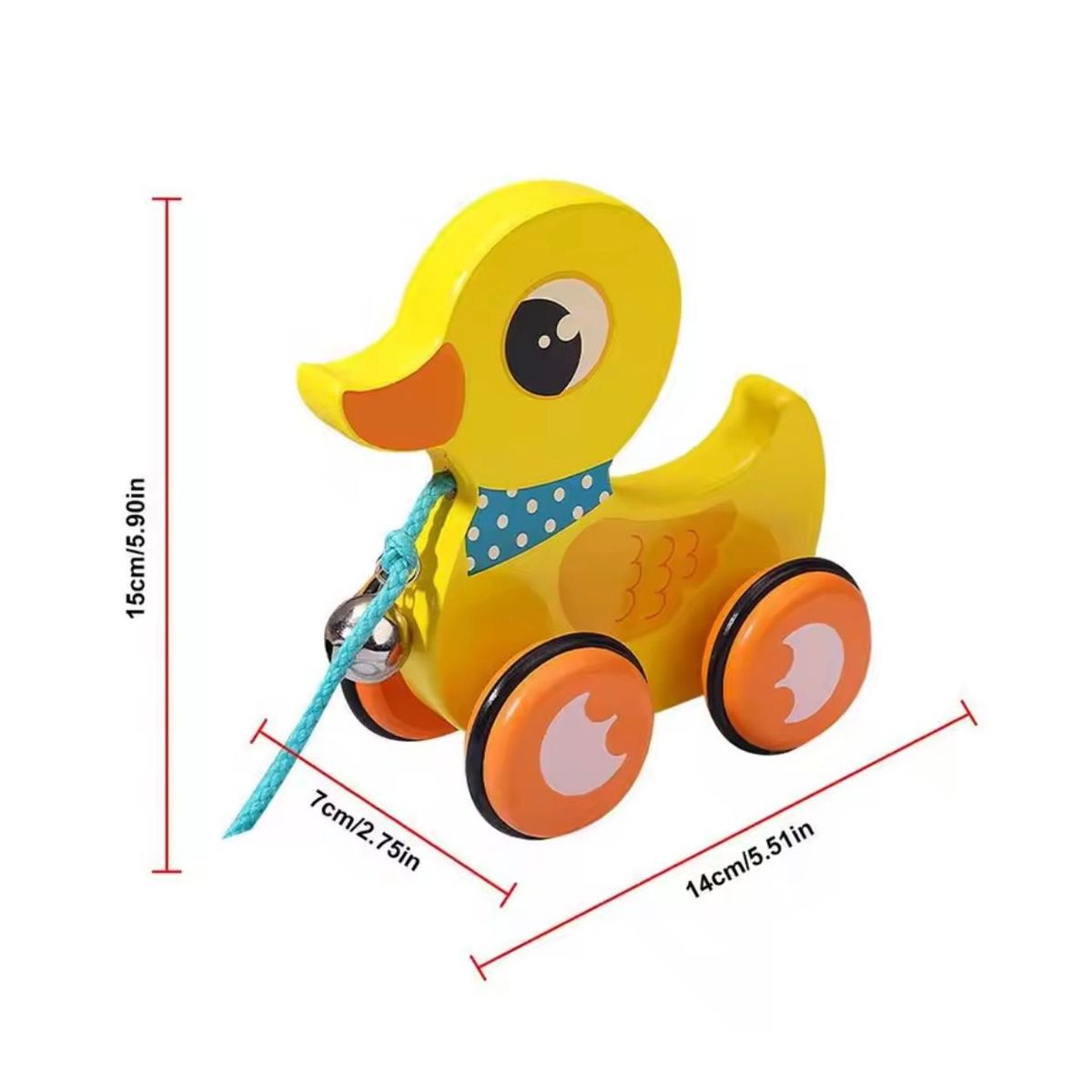 WOODTOYS - Juguete Animalitos De Arrastre Madera Juego Niños PATICO