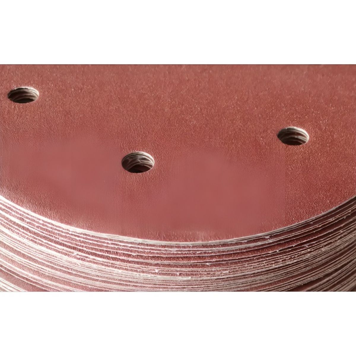 OEM - Set 100 Lijas #180 Velcro Con 8 Orificios 125mm 5 Pulgadas