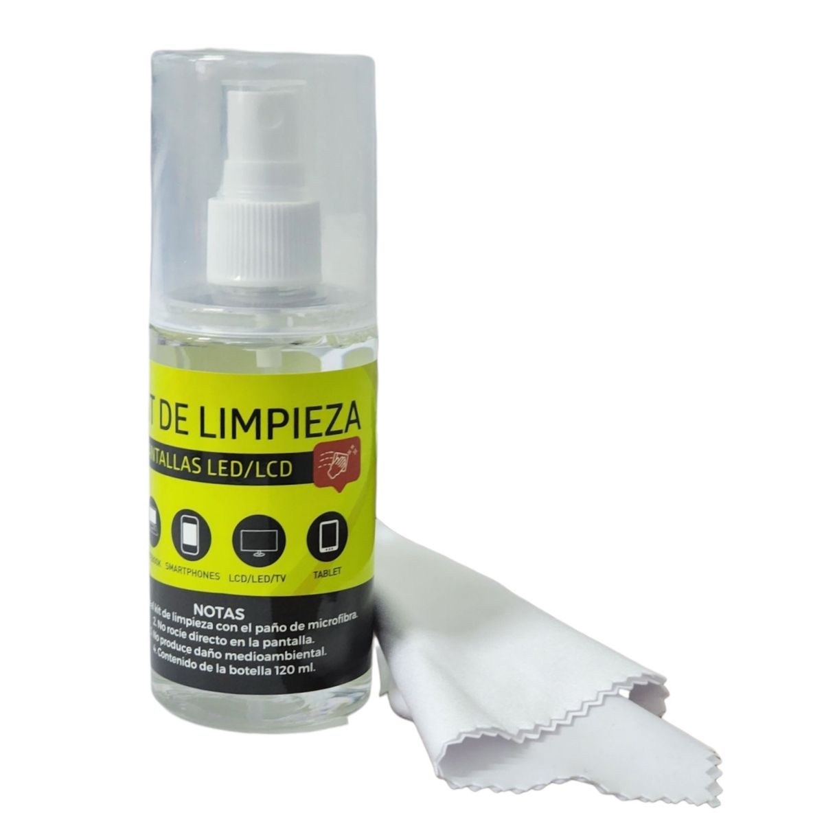 TECNOLAB - Kit De Limpieza Tecnolab TL306 Universal Pantallas Led 120ml