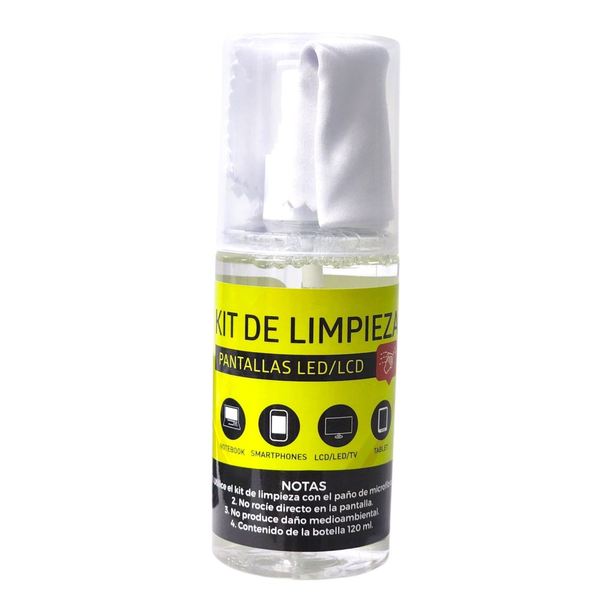 TECNOLAB - Kit De Limpieza Tecnolab TL306 Universal Pantallas Led 120ml