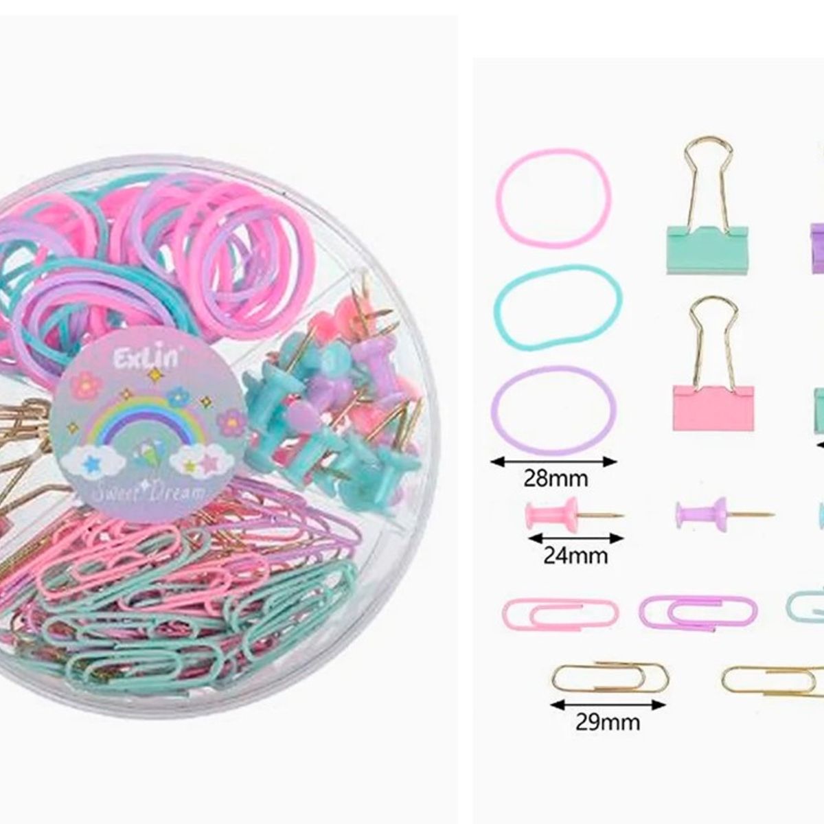 GENERICO - Set de Oficina Colores Surtidos 100mm