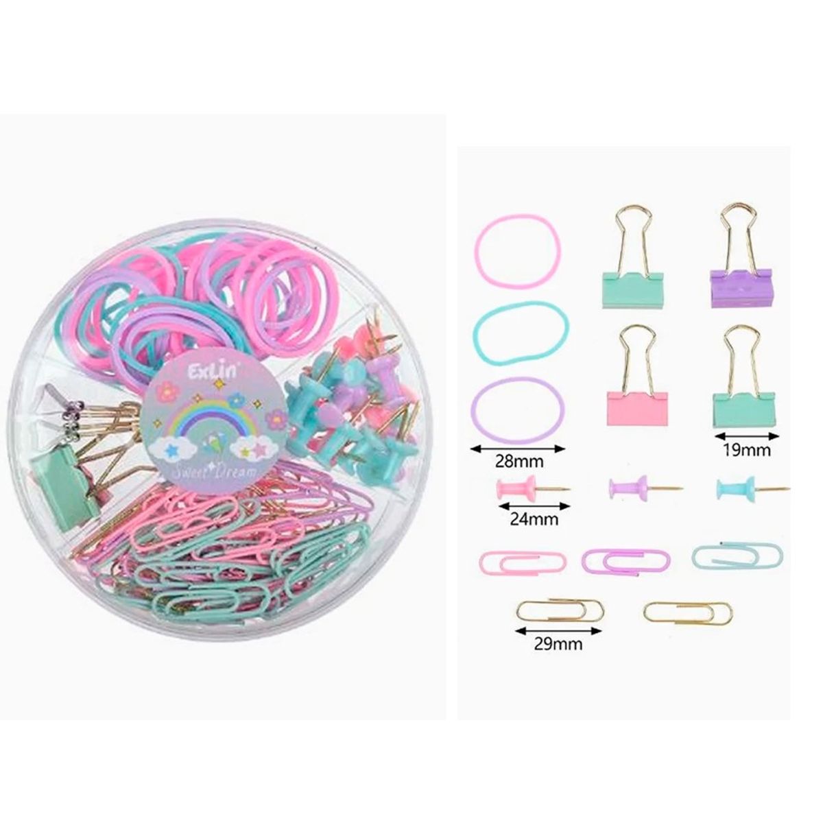 GENERICO - Set de Oficina Colores Surtidos 100mm