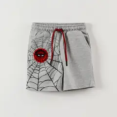 MARVEL - Short Niño Telaraña Spiderman Gris