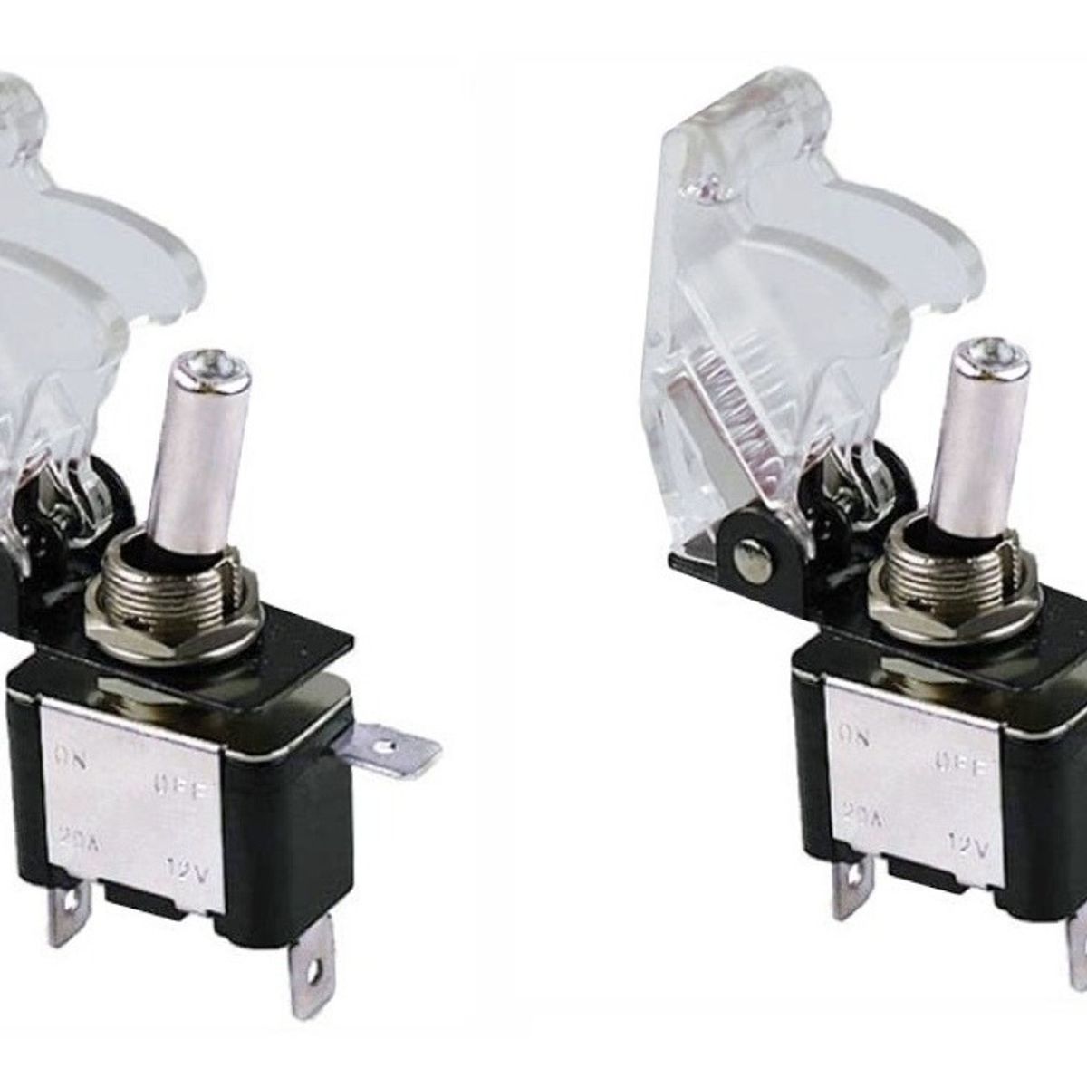 GENERICO - X2 Interruptor Palanca Auto Tuning Switch ONOFF BLANCO