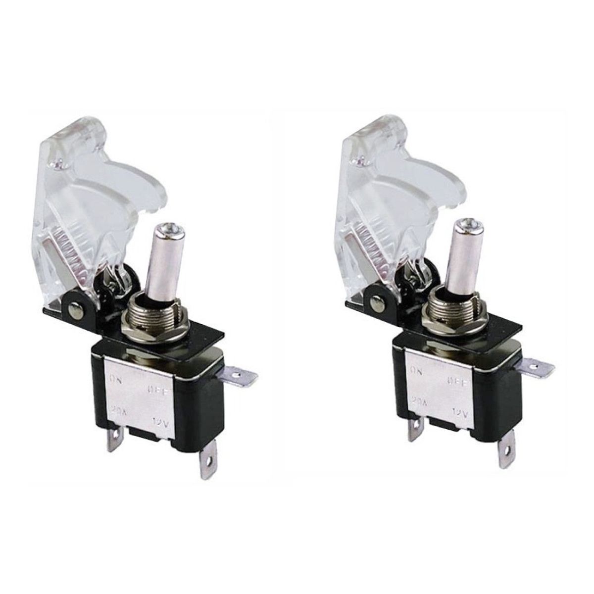 GENERICO - X2 Interruptor Palanca Auto Tuning Switch ONOFF BLANCO