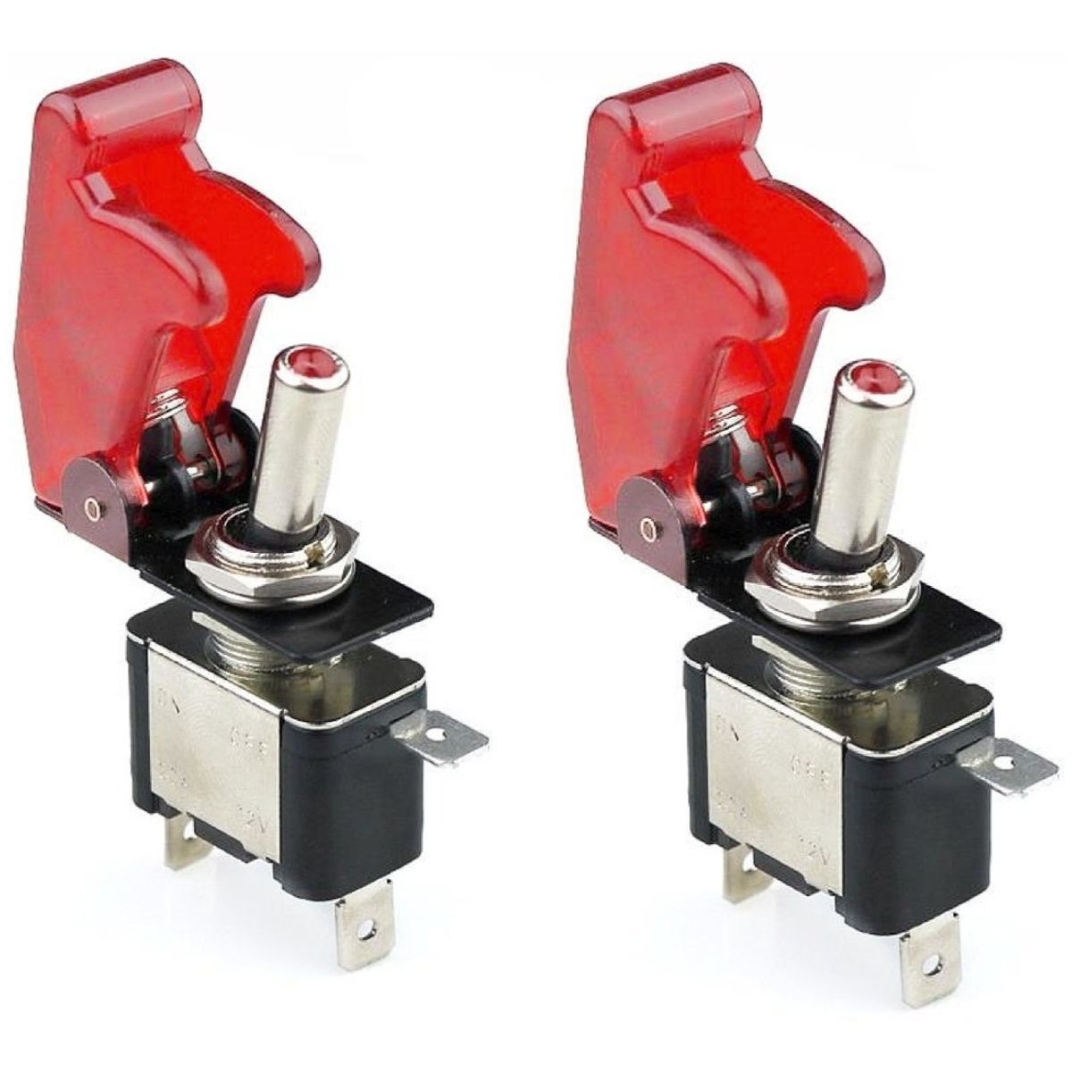 GENERICO - X2 Interruptor Palanca Auto Tuning Switch ONOFF ROJO