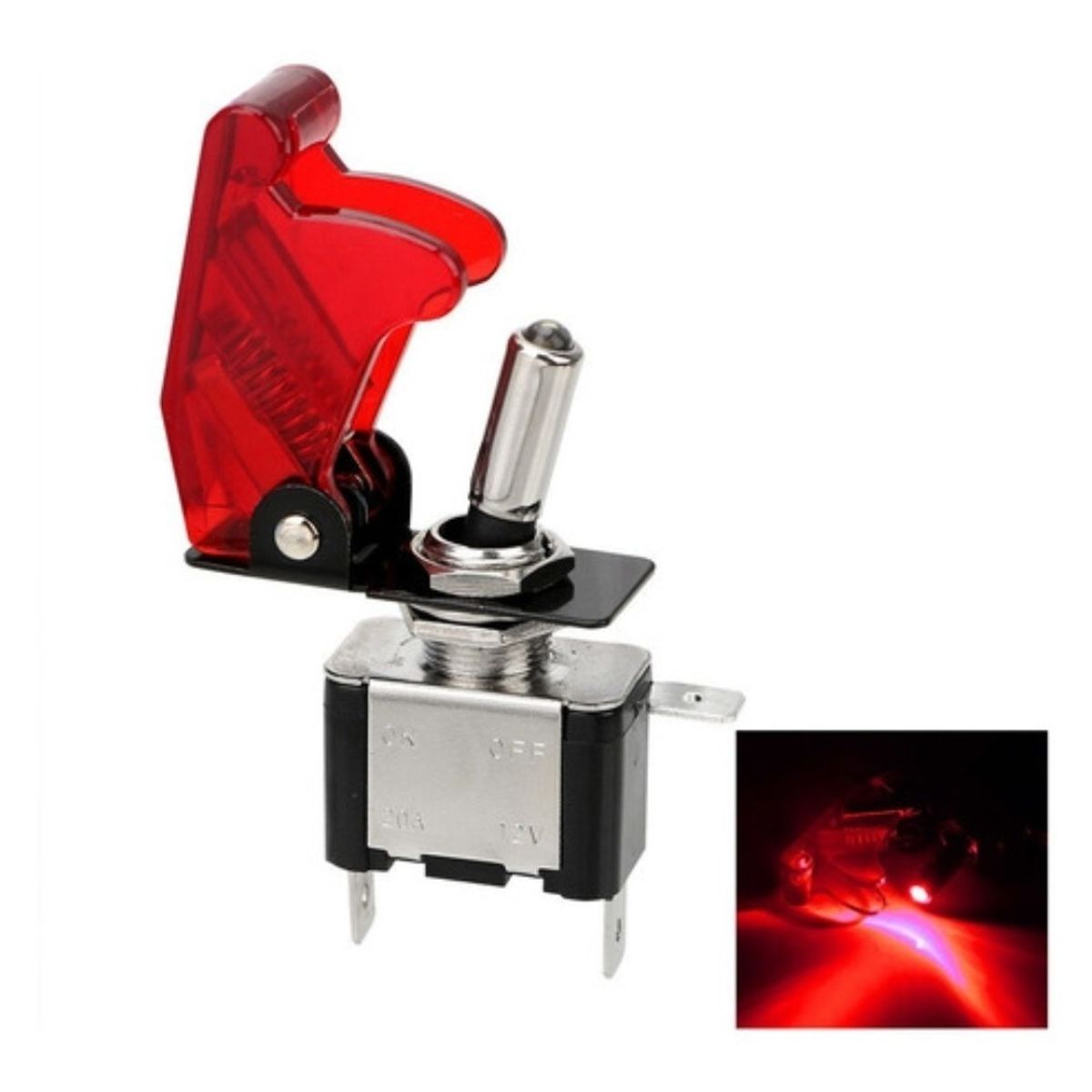 GENERICO - X2 Interruptor Palanca Auto Tuning Switch ONOFF ROJO