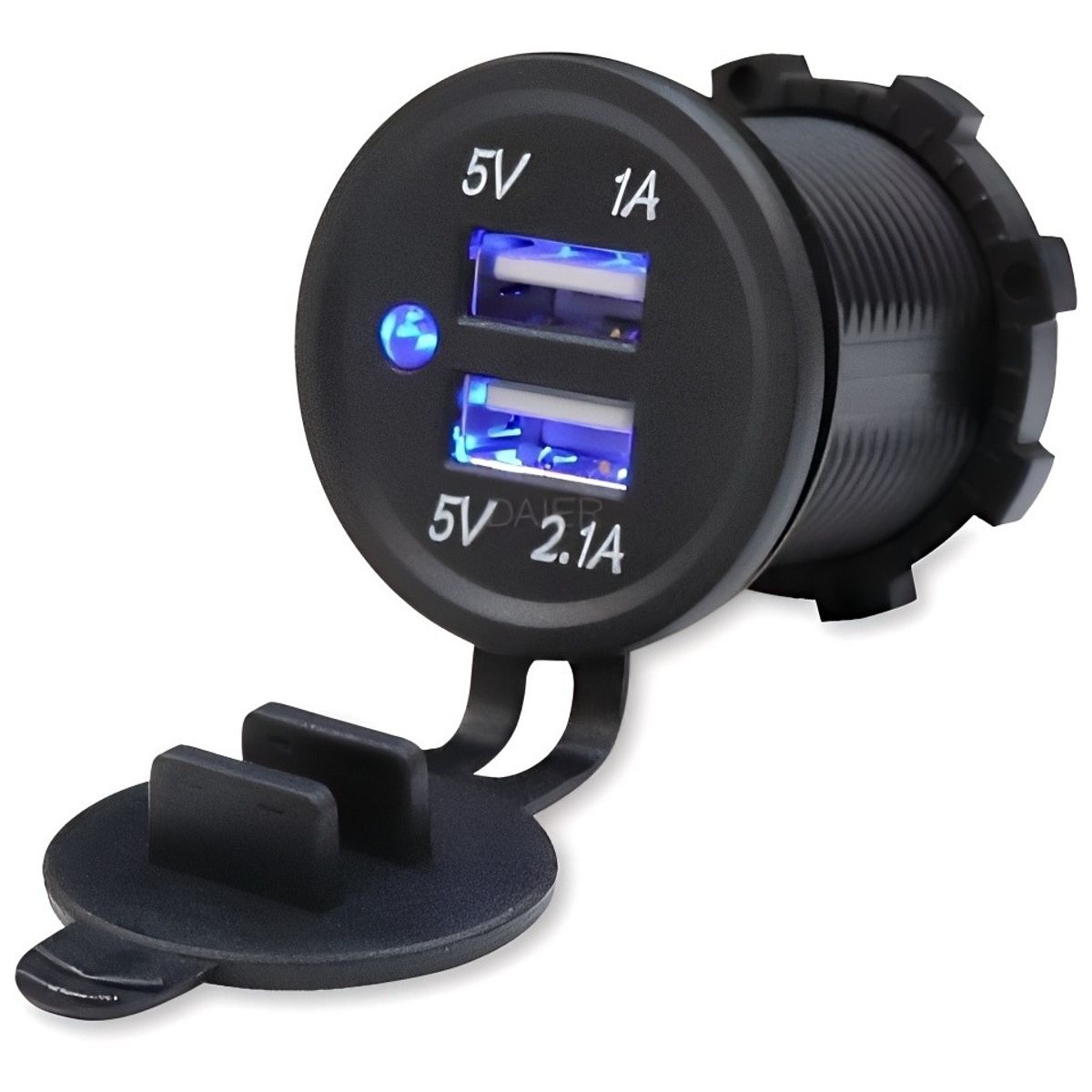 GENERICO - Adaptador Dual Usb Cargador Cenicero 12v 121a Auto