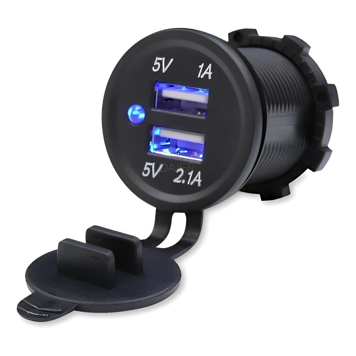 GENERICO - Adaptador Dual Usb Cargador Cenicero 12v 121a Auto