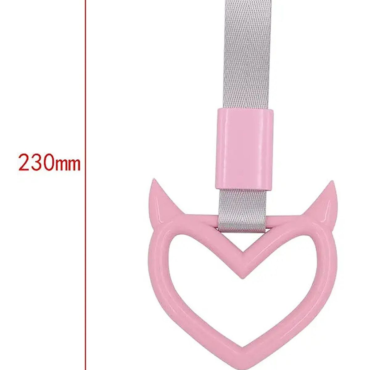 GENERICO - Colgante Anillo Tsurikawa Corazón Jdm Manija Correa Rosa