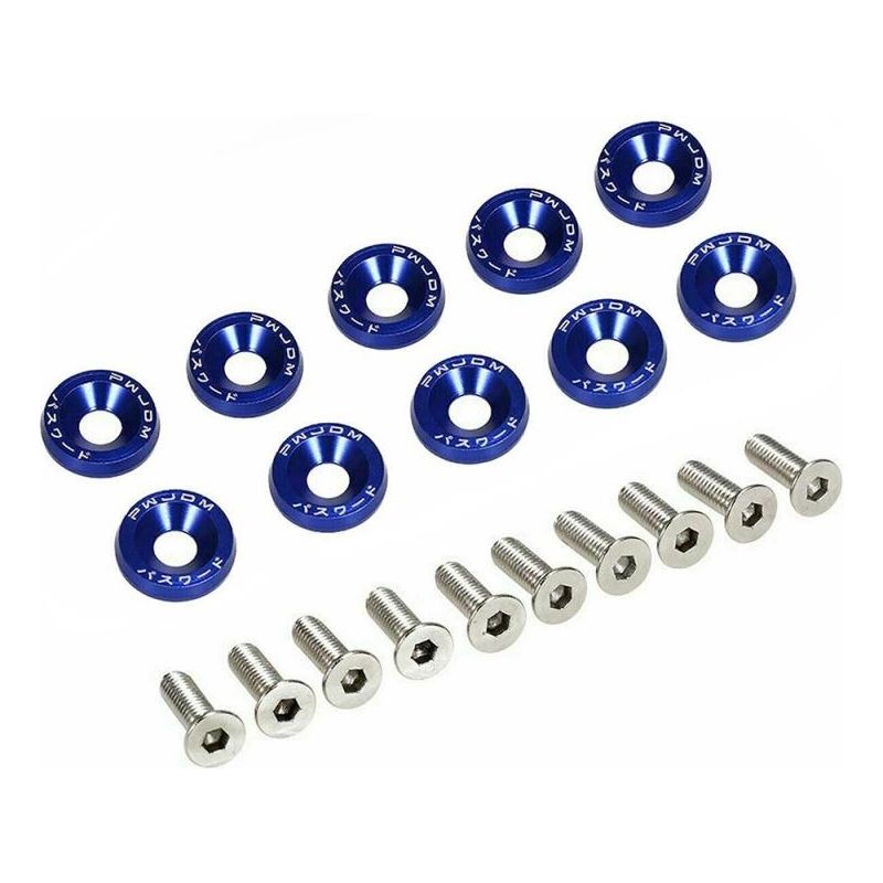 GENERICO - X10 Pernos De Motor Auto Universal AZUL